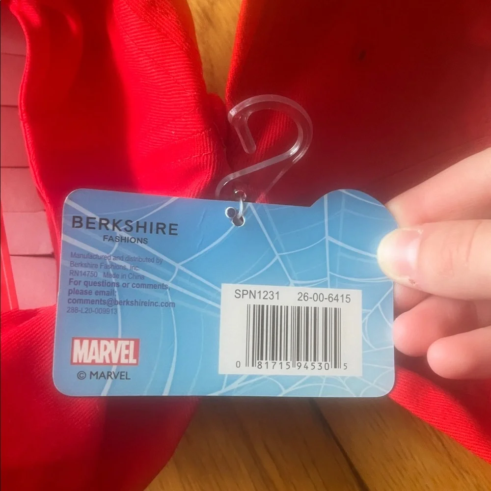 NWT Two Marvel Spider-Man Kids Cap - Red and Black One Size Fits Most